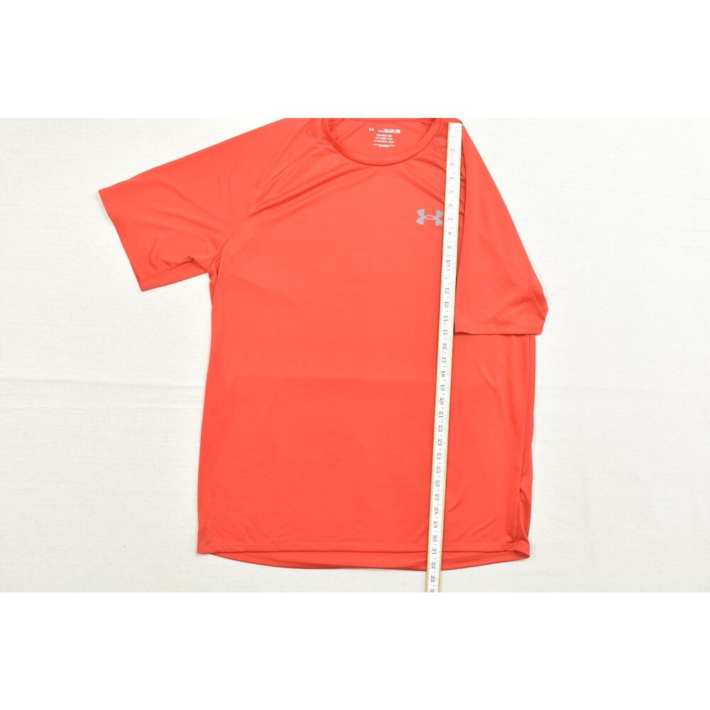Under Armour Men's Red The Tech Tee Regular Size XXL Stretch Work - Picture 4 of 8